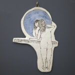 Woman with mirror